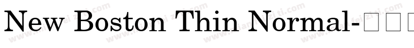 New Boston Thin Normal字体转换